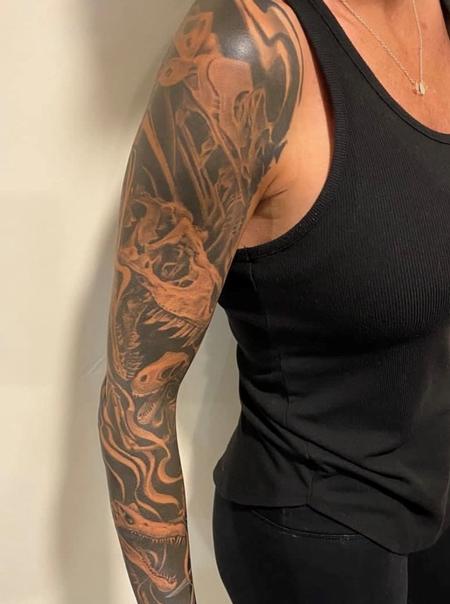 Tattoos - Ryan Cumberledge Dinosaur Sleeve - 144529